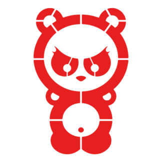 Dangerous Panda Decal (Red)